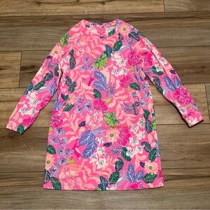 Lilly Pulitzer Mini Beach Comber Dress SZ XL (12-14) Pink Isle Best of Friends